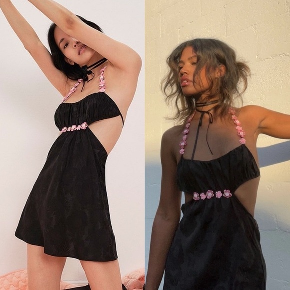 NWT For Love And Lemons Millie Slip Dress XXS - Picture 1 of 9